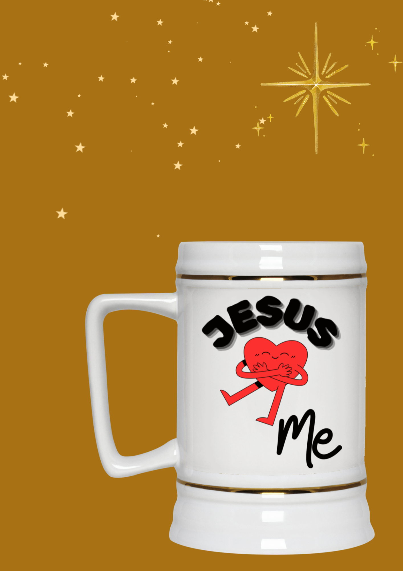 Jesus Loves Me Beer Stein 22oz.