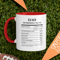 Nutrition Facts Accent Mug - Dad