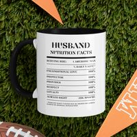 Nutrition Facts Accent Mug - Husband