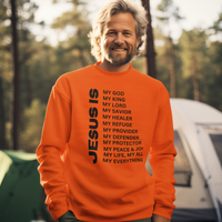 Jesus Is Crewneck Sweatshirt - Black