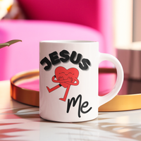 Jesus Loves Me White Mug