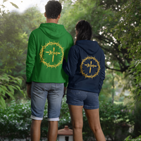 Jesus Crown Pullover Hoodie - Back