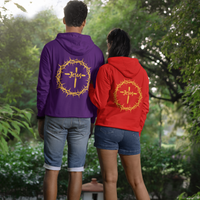 Jesus Crown Pullover Hoodie - Back