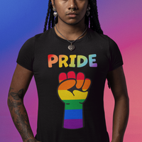 Rainbow Pride Fist Short Sleeve Shirt
