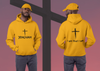 Load image into Gallery viewer, Jehovah Pullover Hoodie Front &amp; Back - Black