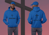 Load image into Gallery viewer, Jehovah Pullover Hoodie Front &amp; Back - Black