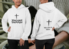 Jehovah Shammah Pullover Hoodie Front & Back - Black