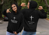 Jehovah Shalom Pullover Hoodie Front & Back - White