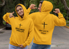 Jehovah Shalom Pullover Hoodie Front & Back - Black