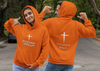 Load image into Gallery viewer, Jehovah Shalom Pullover Hoodie Front &amp; Back - White