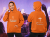Load image into Gallery viewer, Jehovah Tsidkenu Pullover Hoodie Front &amp; Back - White