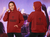 Load image into Gallery viewer, Jehovah Tsidkenu Pullover Hoodie Front &amp; Back - Black