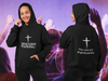 Load image into Gallery viewer, Jehovah Tsidkenu Pullover Hoodie Front &amp; Back - White