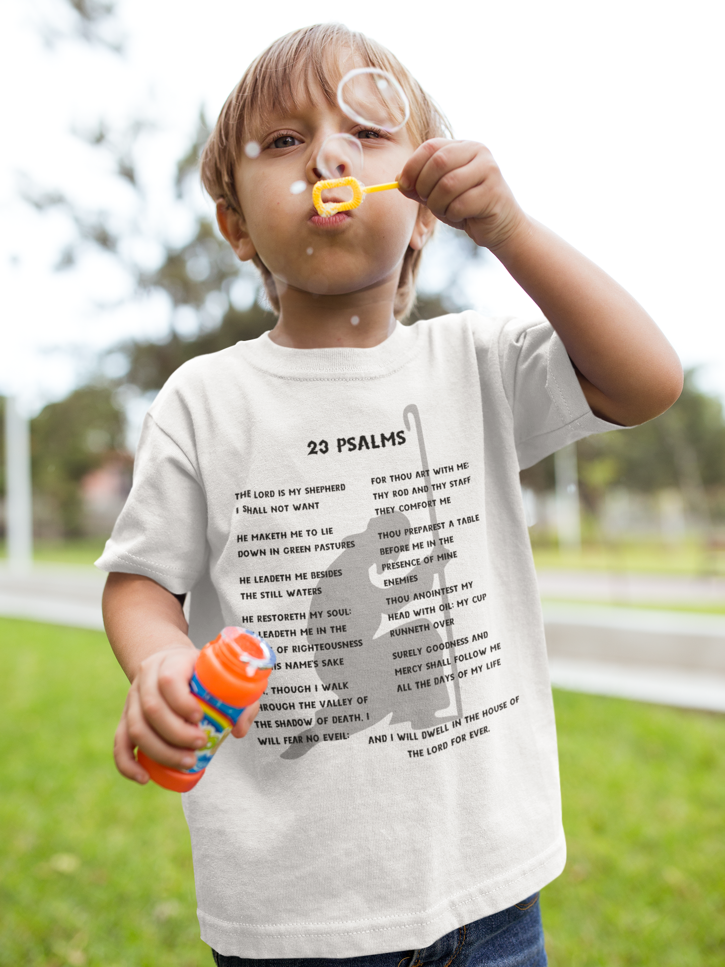 23 Psalms Toddler Short Sleeve - Black