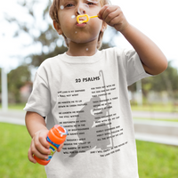 23 Psalms Toddler Short Sleeve - Black
