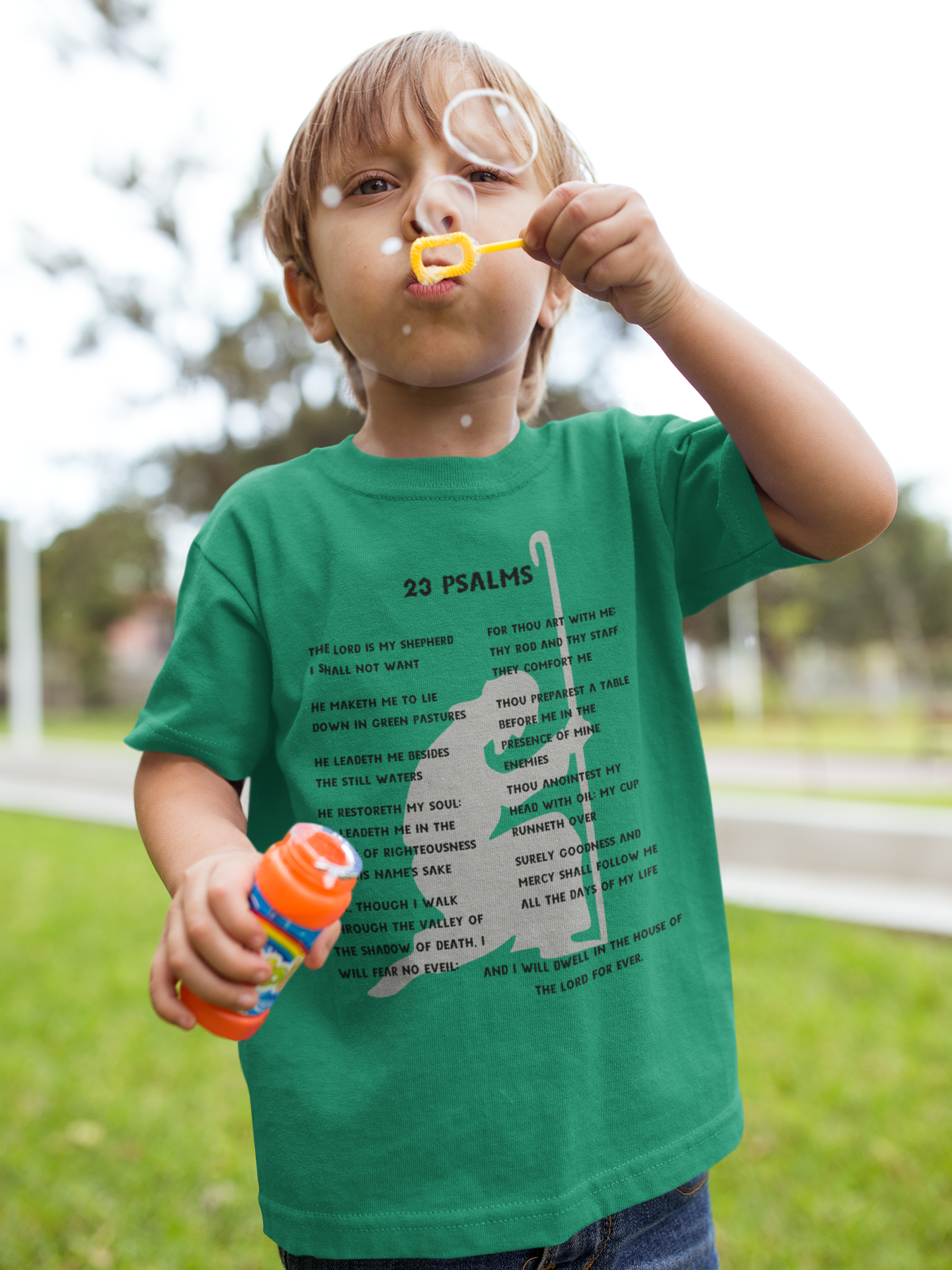 23 Psalms Toddler Short Sleeve - Black