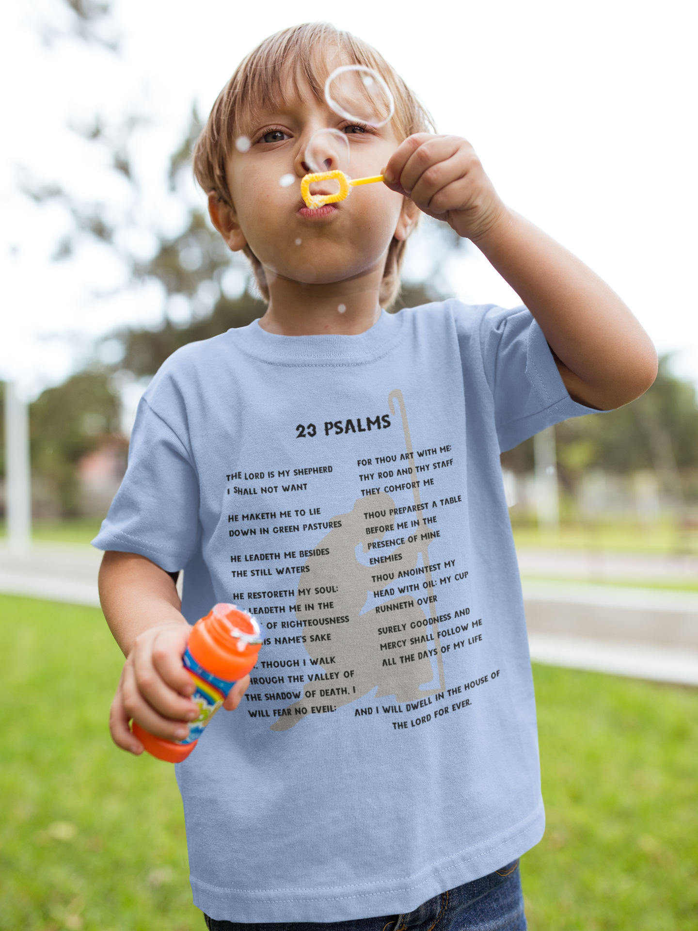 23 Psalms Toddler Short Sleeve - Black