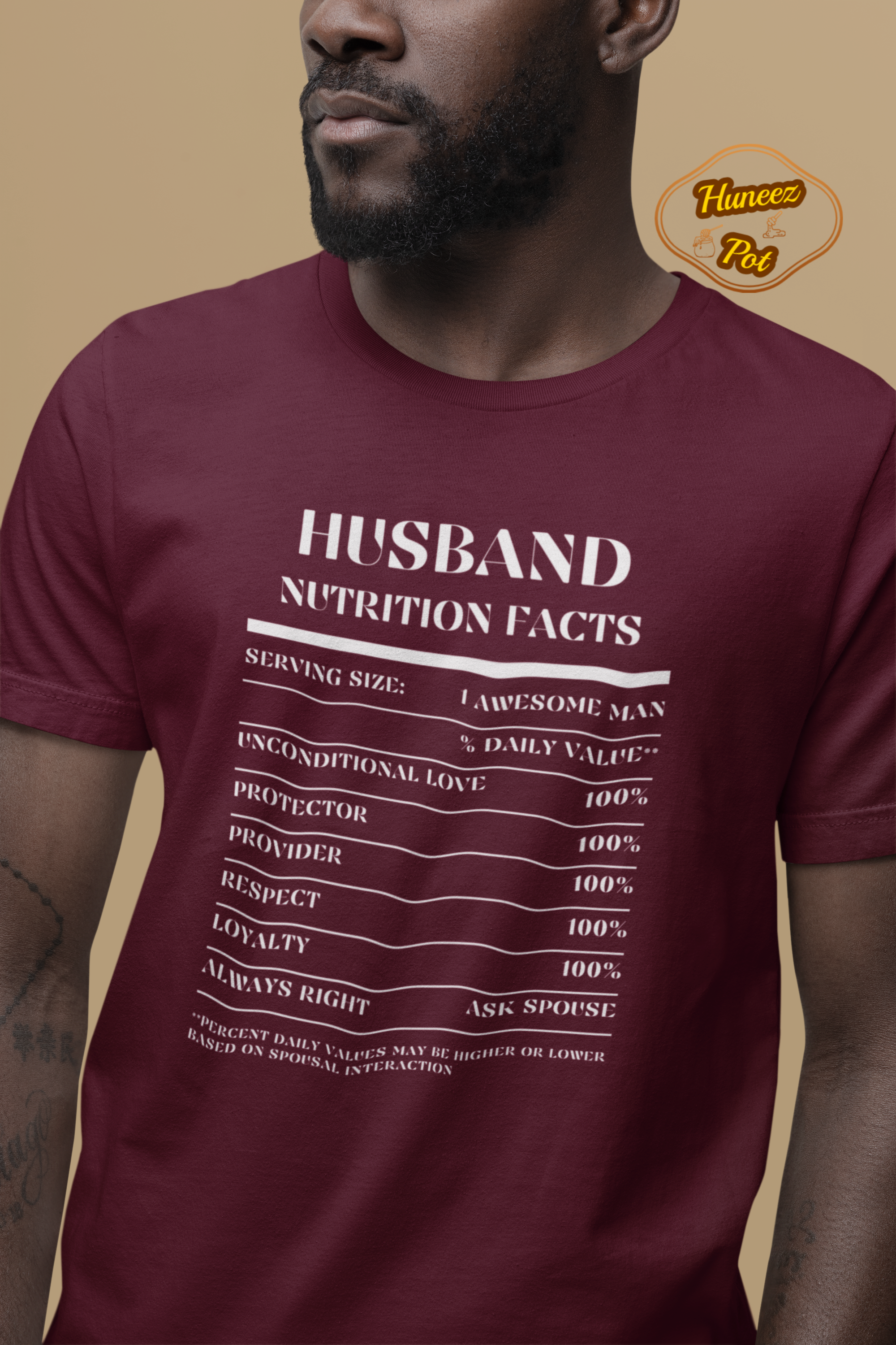 Nutrition Facts T-Shirt SS - Husband - White