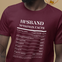 Nutrition Facts T-Shirt SS - Husband - White