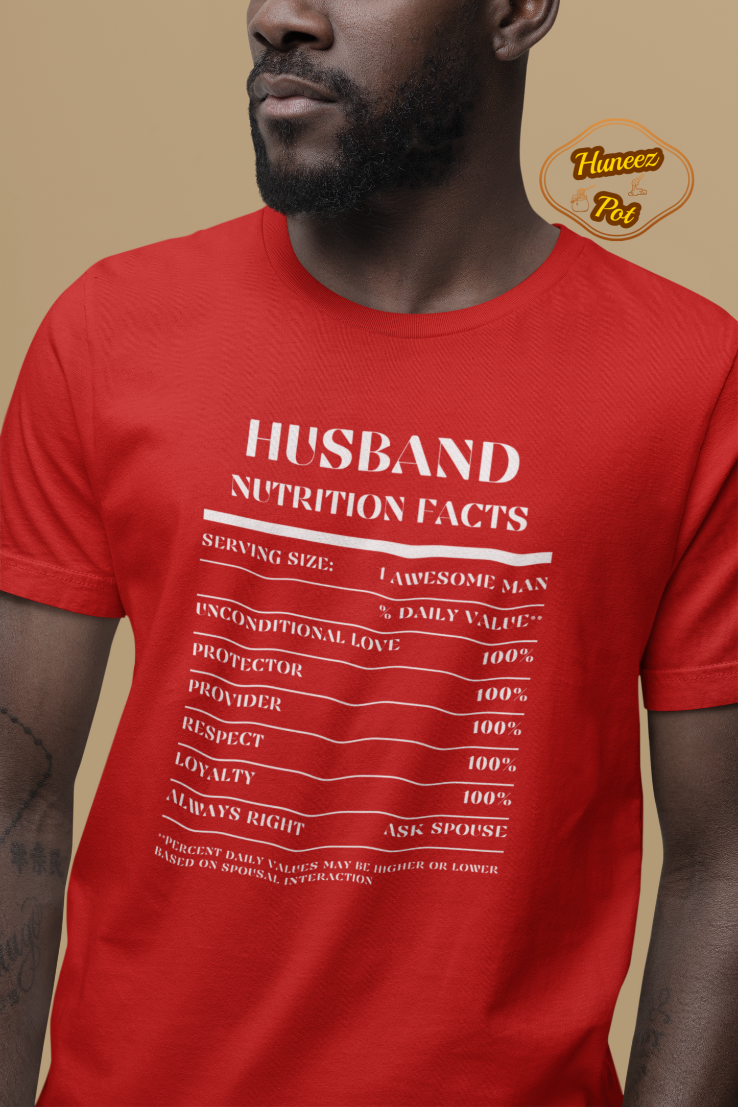 Nutrition Facts T-Shirt SS - Husband - White