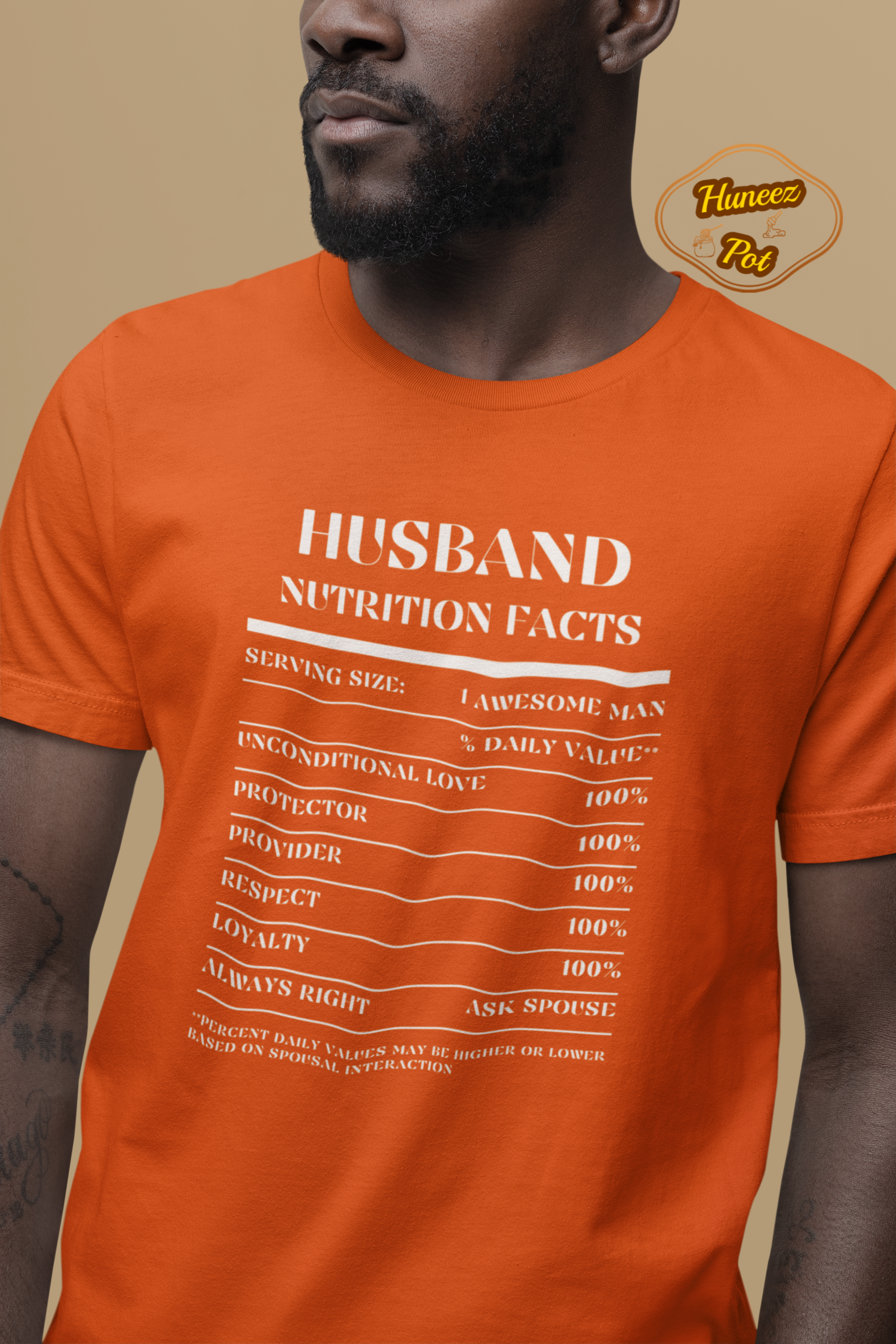 Nutrition Facts T-Shirt SS - Husband - White