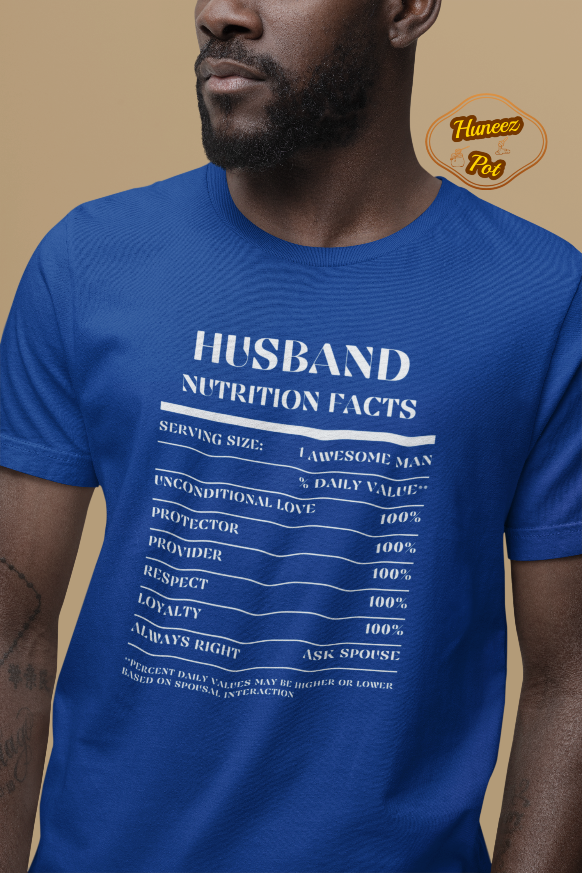 Nutrition Facts T-Shirt SS - Husband - White