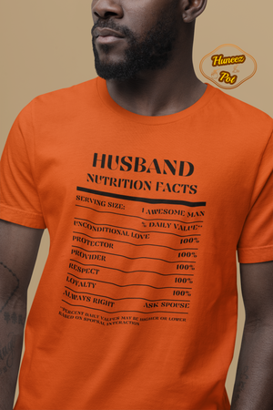 Nutrition Facts T-Shirt SS - Husband - Black