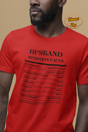 Nutrition Facts T-Shirt SS - Husband - Black