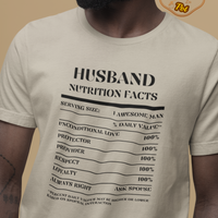 Nutrition Facts T-Shirt SS - Husband - Black