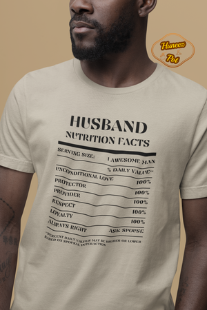 Nutrition Facts T-Shirt SS - Husband - Black