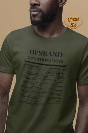 Nutrition Facts T-Shirt SS - Husband - Black