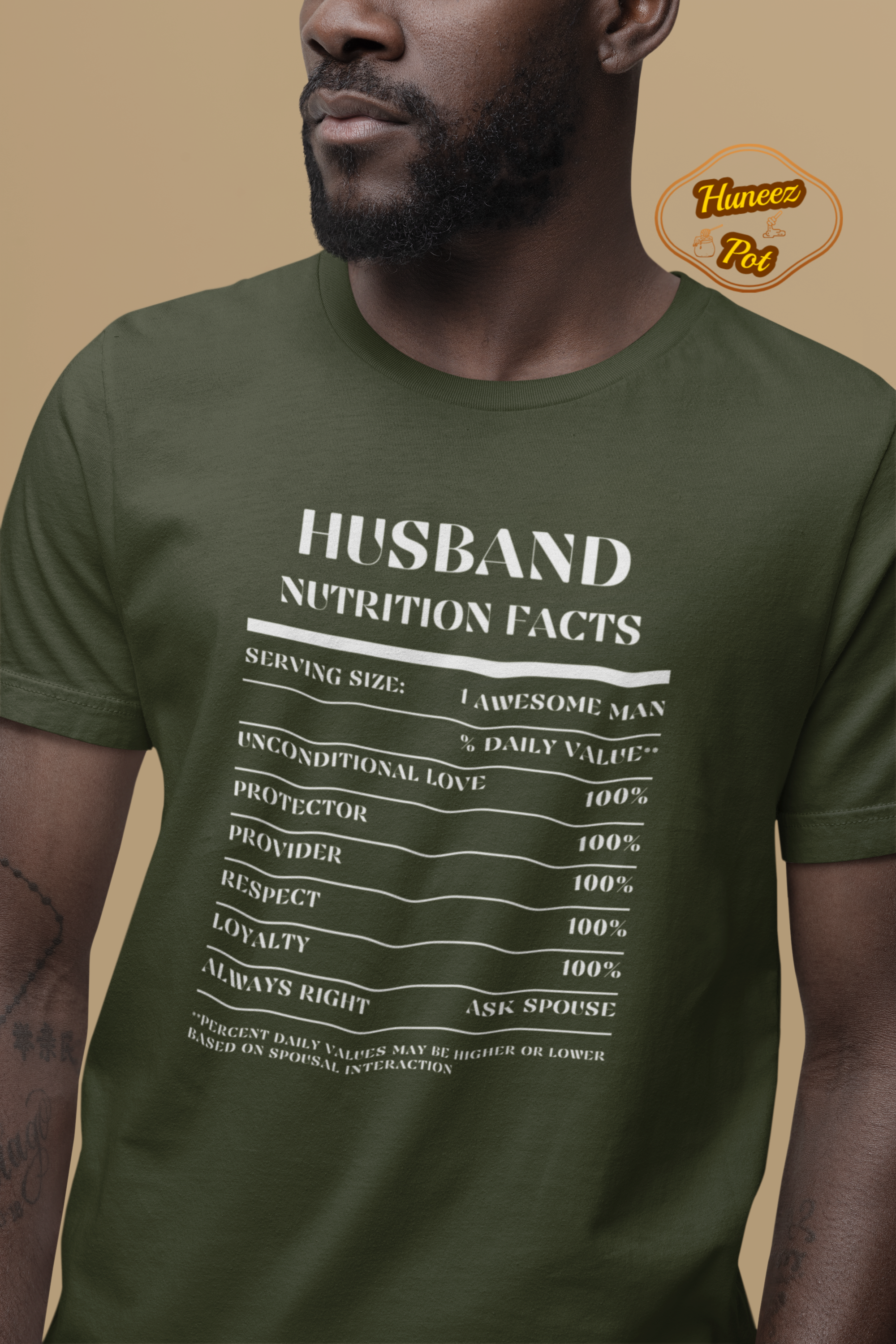 Nutrition Facts T-Shirt SS - Husband - White