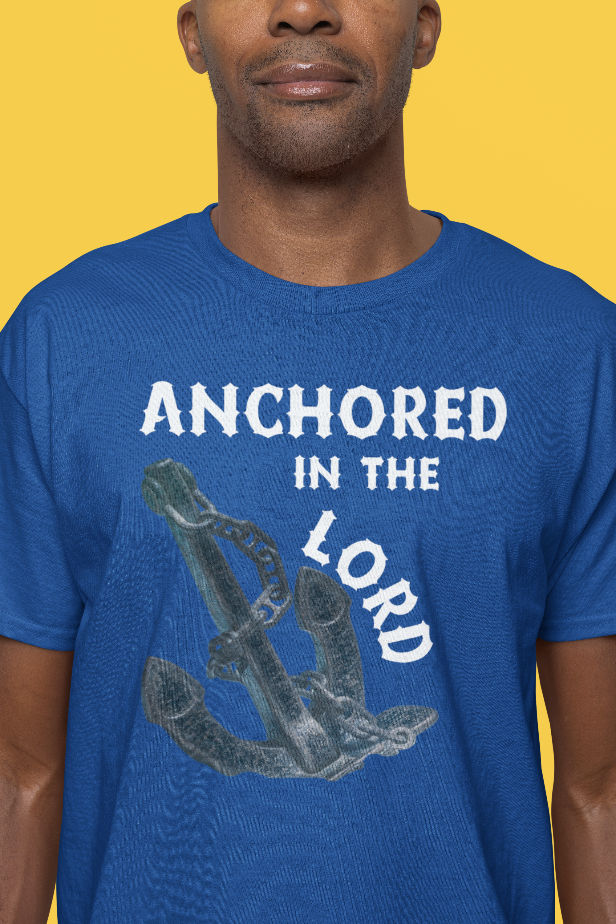 Anchored in the Lord Short Sleeve Shirt - White