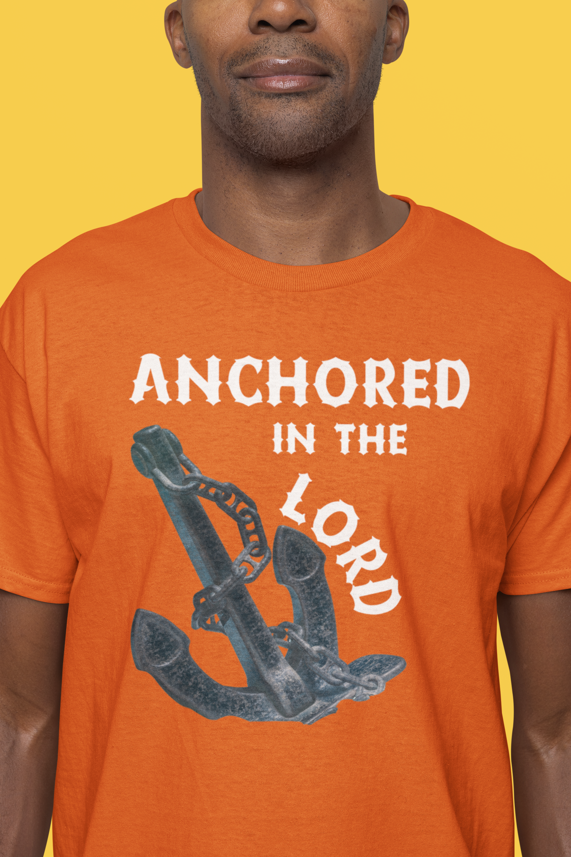 Anchored in the Lord Short Sleeve Shirt - White