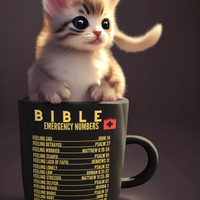 Emergency Bible Numbers Christian Mug Gold