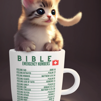 Emergency Bible Numbers Christian Mug Green