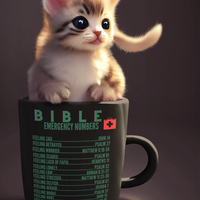 Emergency Bible Numbers Christian Mug Green