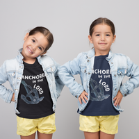 Anchored in the Lord Toddler Short Sleeve - White