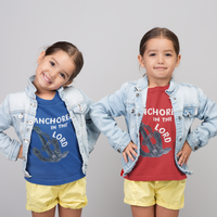 Anchored in the Lord Toddler Short Sleeve - White