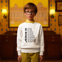 Jesus Is Youth Crewneck Sweatshirt - Black