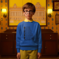 Jesus Is Youth Crewneck Sweatshirt - Black