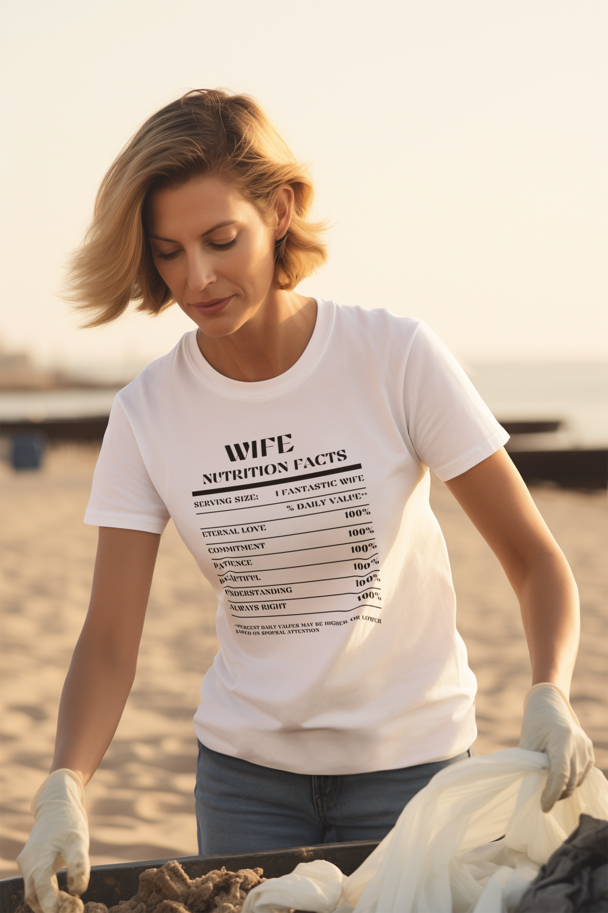 Nutrition Facts T-Shirt SS - Wife - Black