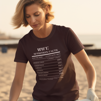 Nutrition Facts T-Shirt SS - Wife - White