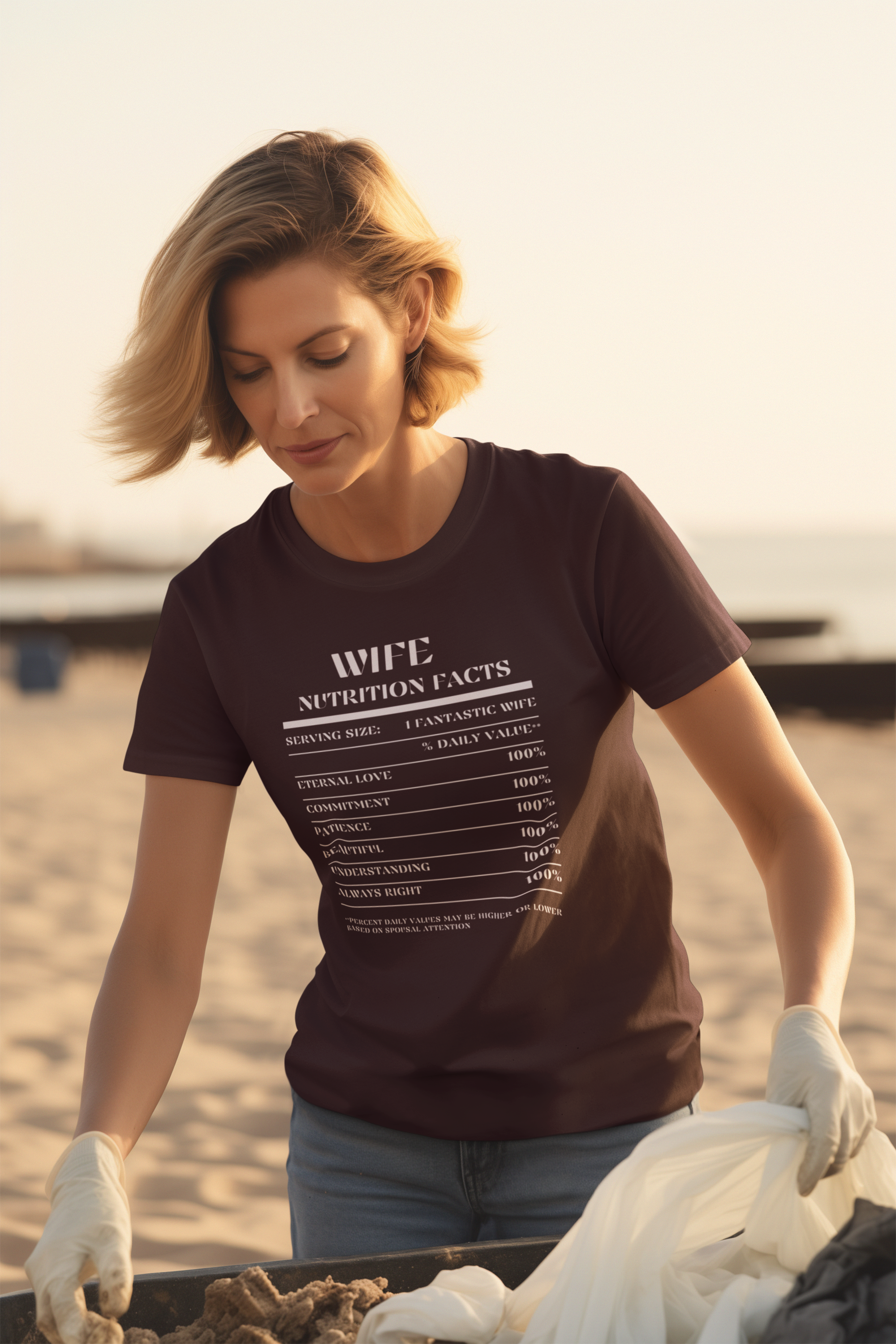 Nutrition Facts T-Shirt SS - Wife - White