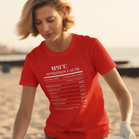 Nutrition Facts T-Shirt SS - Wife - White
