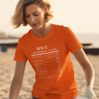 Nutrition Facts T-Shirt SS - Wife - White