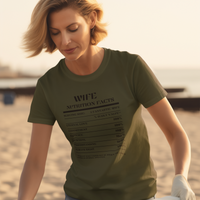 Nutrition Facts T-Shirt SS - Wife - Black