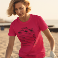 Nutrition Facts T-Shirt SS - Wife - Black