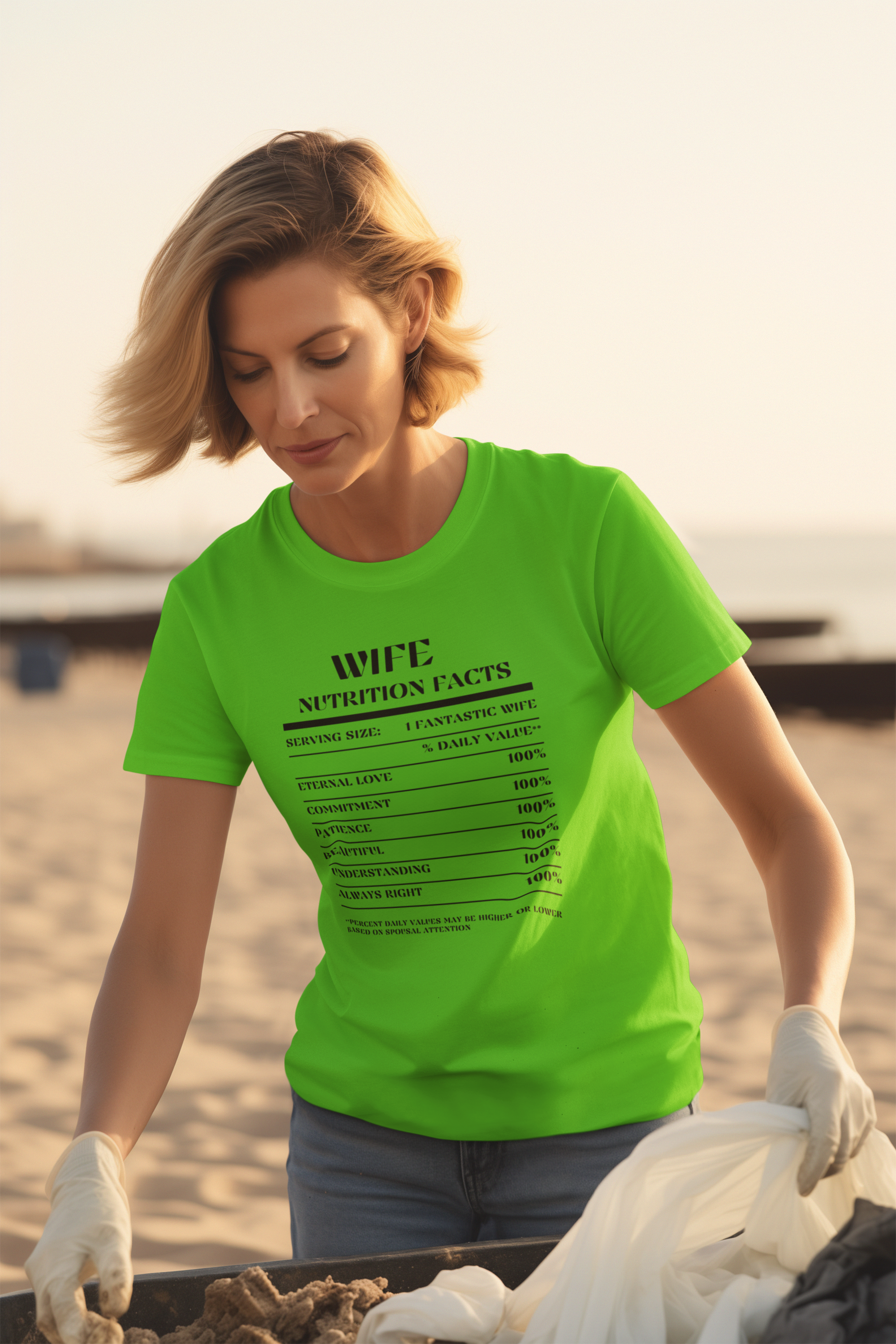 Nutrition Facts T-Shirt SS - Wife - Black