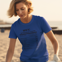 Nutrition Facts T-Shirt SS - Wife - Black
